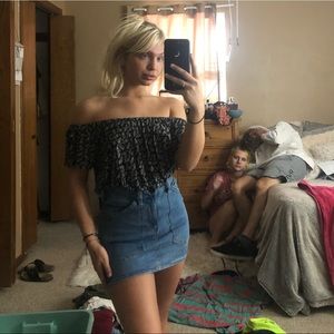 off the shoulder shirt